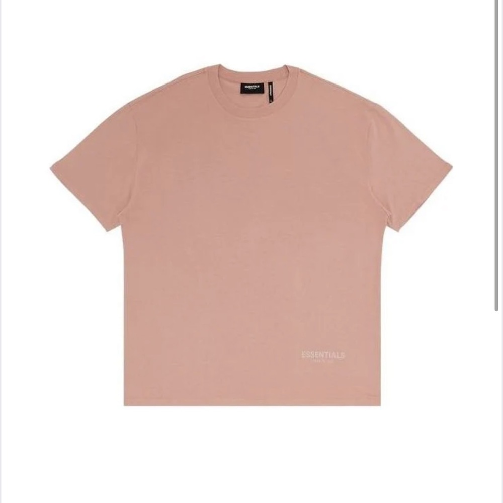 Essentials Men's Short Sleeve Tee in Soft Pink
